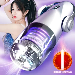 Automatic Rotation Male Masturbator Cup Real Vagina Blowjob Pussy Masturbation Sexy Toys for Men Pocket Adult Goods Sex Machines