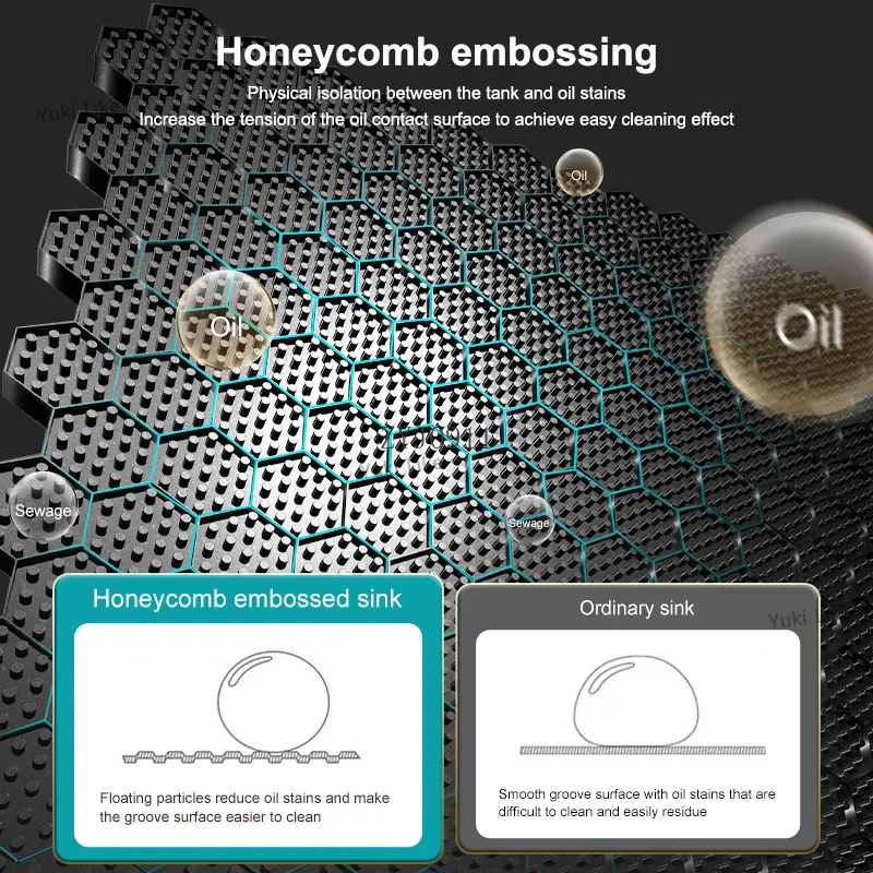 *Waterfall Kitchen Sink Stainless Steel Embossed Large Single Slot Multifunction Digital Display Washbasin For Kitchen