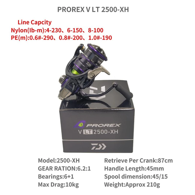 DAWIA 2018 PROREX V LT 2500-XH 3000-C 4000-C Spining Fishing Reel