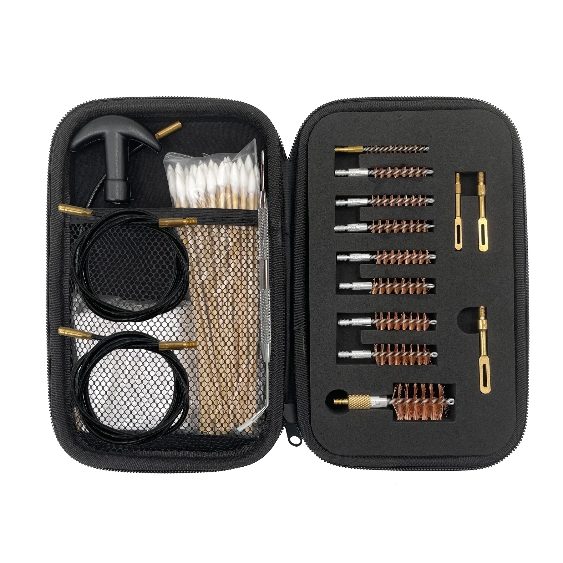 MIDUG Gun Cleaning Kit .17 .22/.223/5.56MM .243 .280 .30 .357/9MM .40 .45 12GA Multi-Caliber Phosphor Bristle Bore Brushes