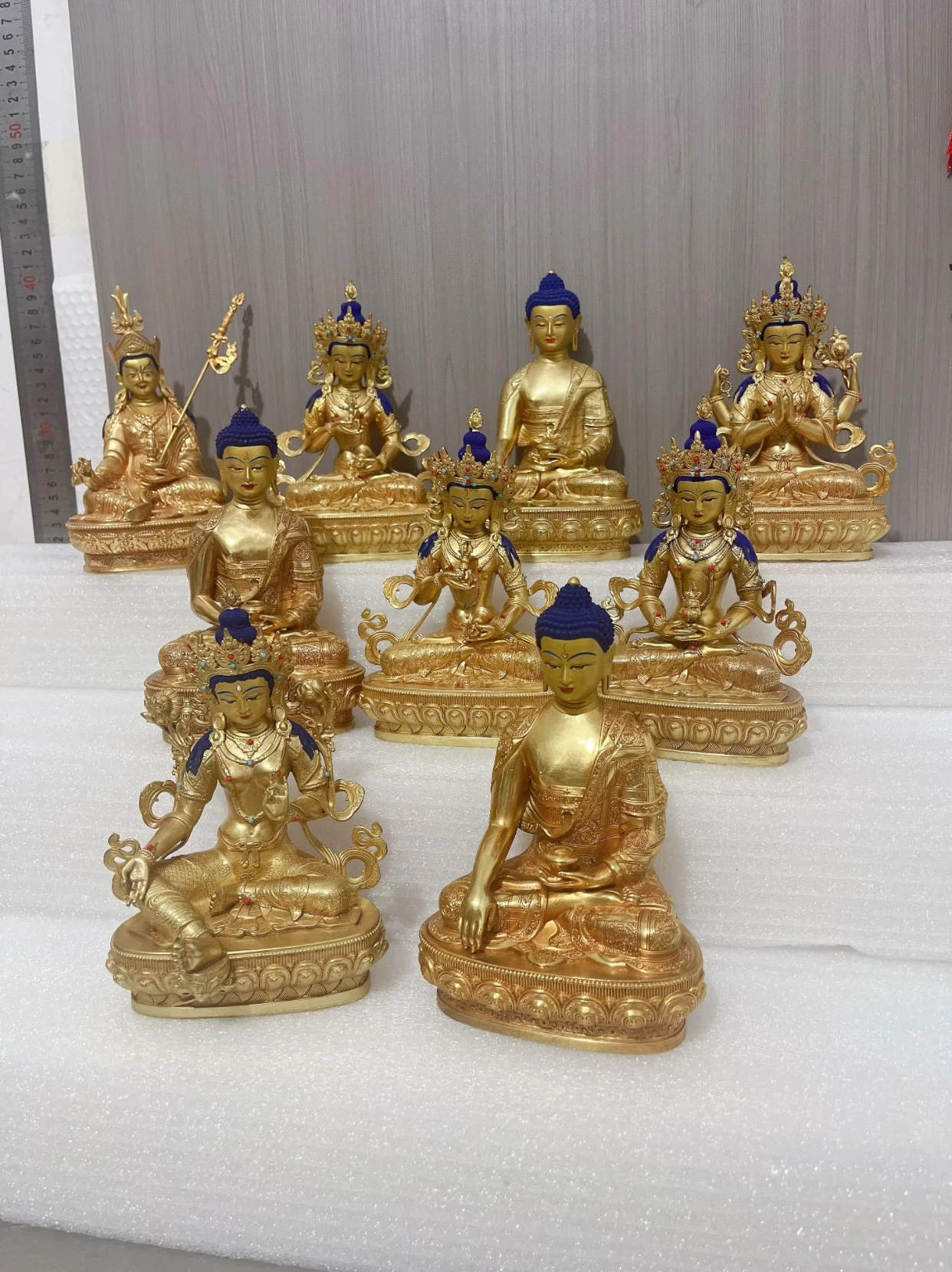 Special offer Exquisite copper carving buddha Guanyin tara Vajrasattva Amitayus Buddha Buddhist family altar monk lama offering