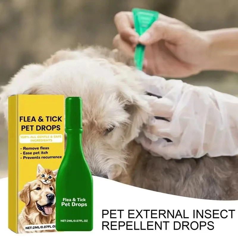 Pet Fleas Drop Cats Dogs Fleas Parasites Removers Relieve Discomfort Drop Ship