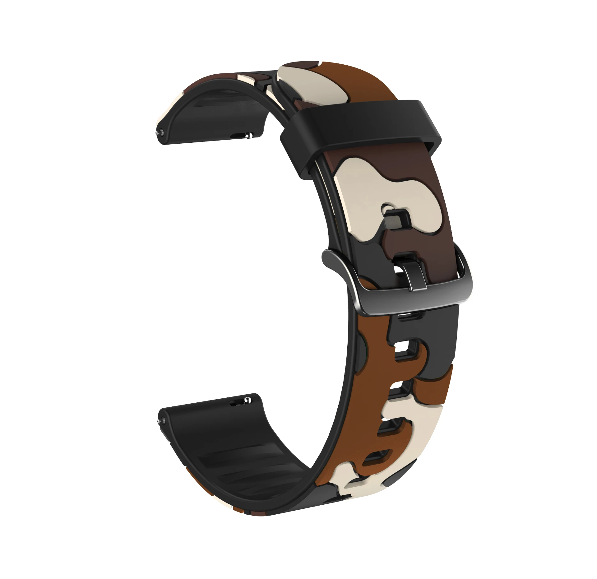 20mm Silicone Watchband For Samsung Galaxy Watch 6 5 4 | For Garmin Venu 2plus / SQ Camouflage Cool Watch Strap Bracelet