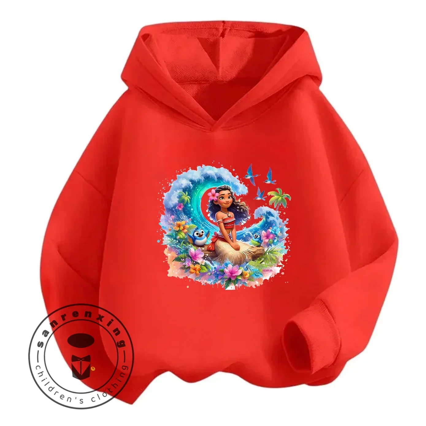 Sudadera con capucha de Moana con estampado de dabjos animados، novedad de 2026, para niños، المراهقين، niños y niñas، super