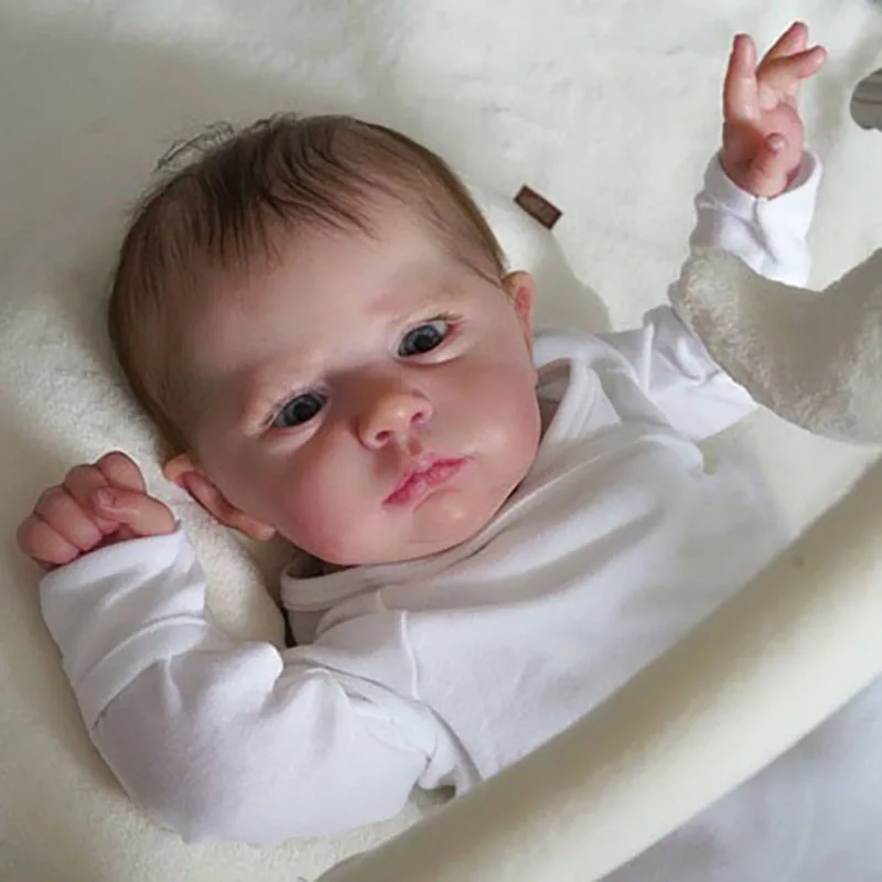 DIY KIt 23inch Reborn Doll Kit Cameron with Cloth Body Popular(body Cloth + Limbs + Head + Eye Piece)