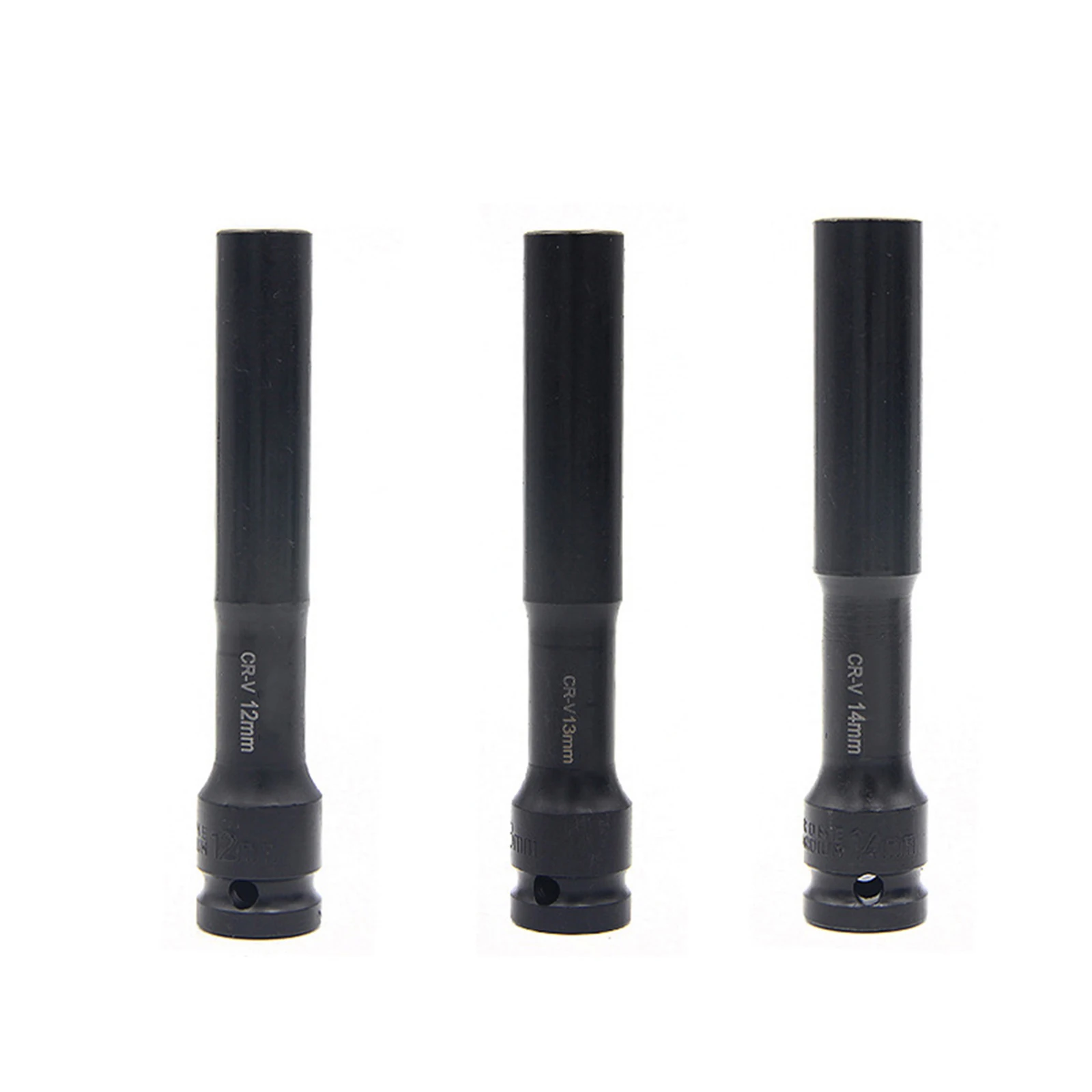 12 5mm Drive Socket Wrench Set with Hex Adapter for 1/2 Inch Industrial Use Deep Sockets for High Torque Performance
