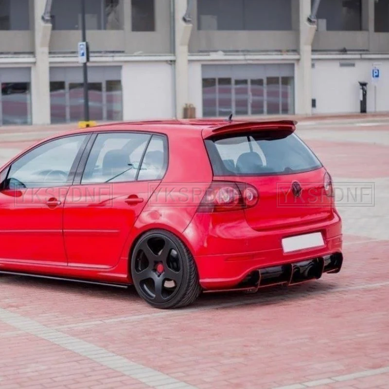 Спойлер для VW Golf 5 GTI mk5, высококачественный спойлер из АБС-пластика, черный MK5 R32, спортивный спойлер на крышу автомобиля