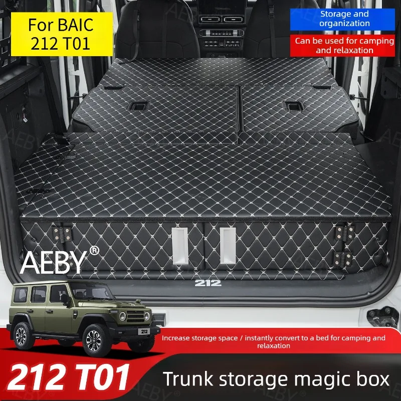 

For BAIC 212 T01 Trunk bed storage box,Foldable car trunk bed storage box,Car bed magic box,Automotive interior accessories
