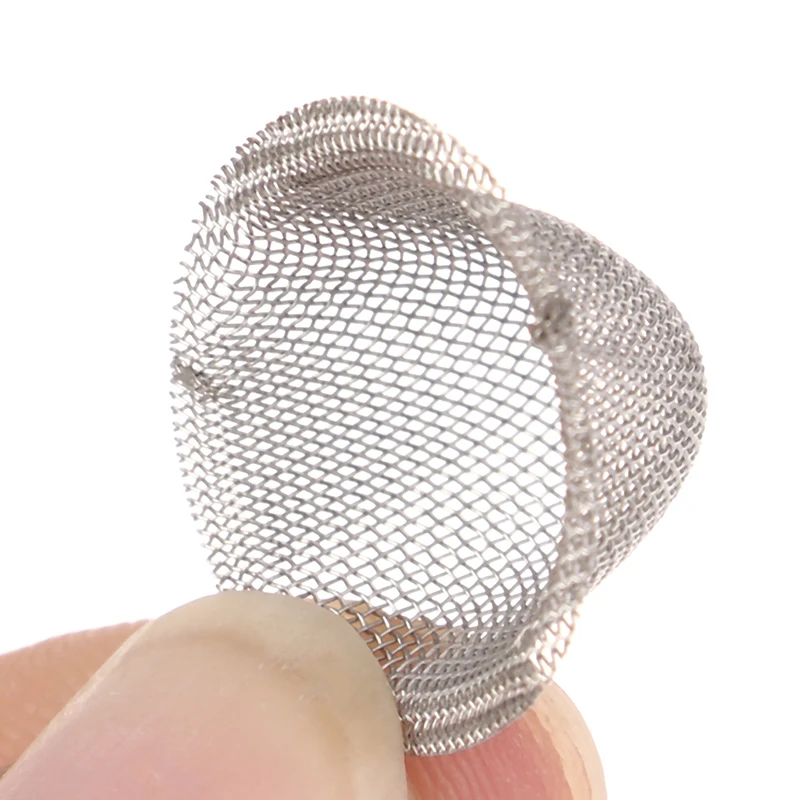 10Pcs Tobacco Filter Mesh Stainless Steel Crystal Pipe Tobacco Pipe Screen Filter Net Shisha Hookah Net