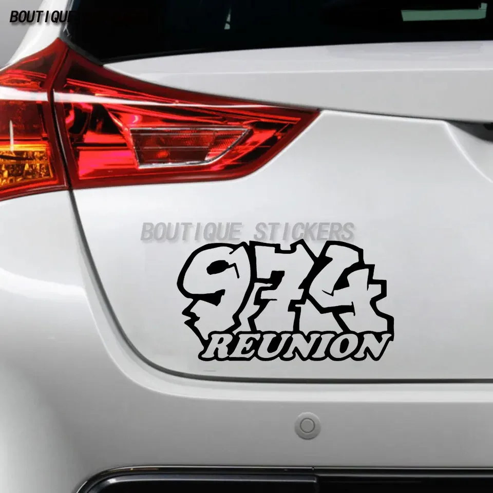 

Creative 974 Reunion car stickers, car window bumpers, motorcycle waterproof vinyl stickers, car decoration accessories