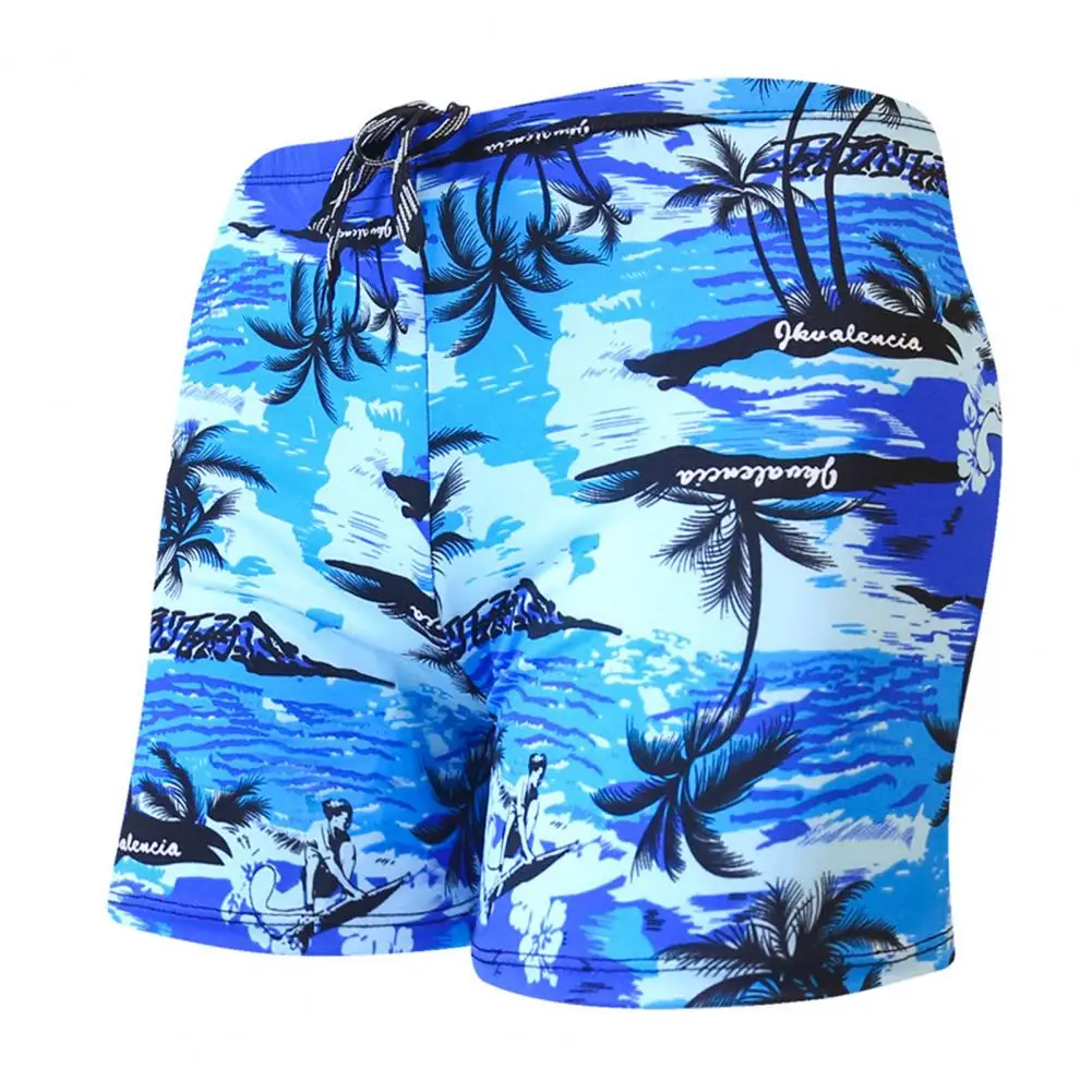 Men Swimming Trunks Colorful Print Quick Dry Slim Fit Swim Trunks Men's Surf Beachwear Men Swimwear Fashion Printed Swimsuit