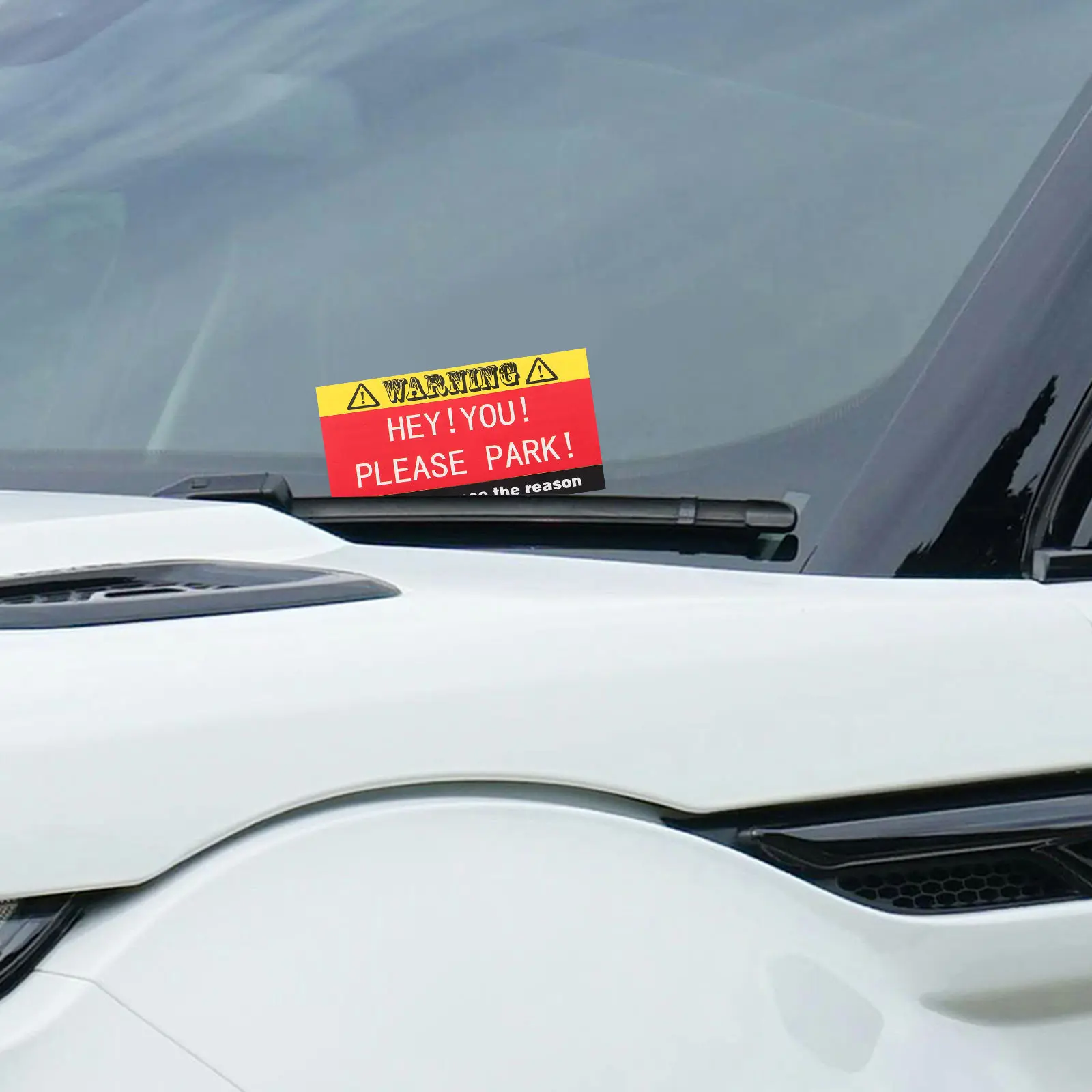 

100Pcs Bad Parking Cards Funny Violation Notes Humorous Warning Signs for Cars Multi Reason Parking Stickers Road Safety