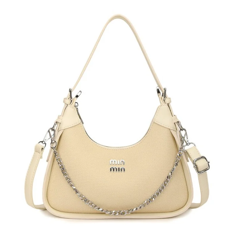 

Элегантная кожаная женская сумка через плечо, элитная роскошная брендовая модная известная парижская элегантная повседневная сумка с отделкой ​