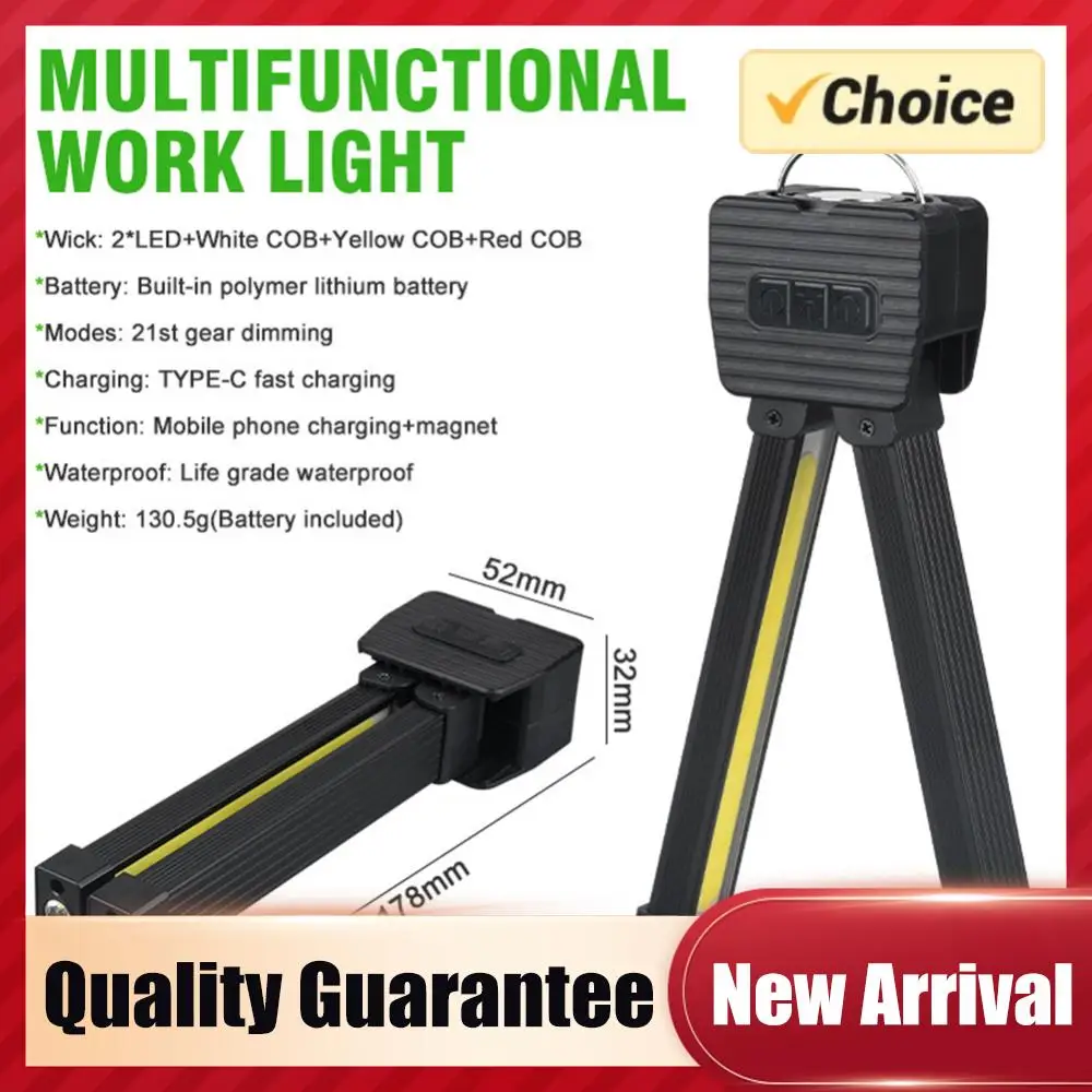 

Магнитный светодиодный фонарь для позирования на съемке, с крючком для подвешивания, рабочий светильник, USB-перезаряжаемый, для ремонта автомобилей, дома, гаража, экстренных ситуаций