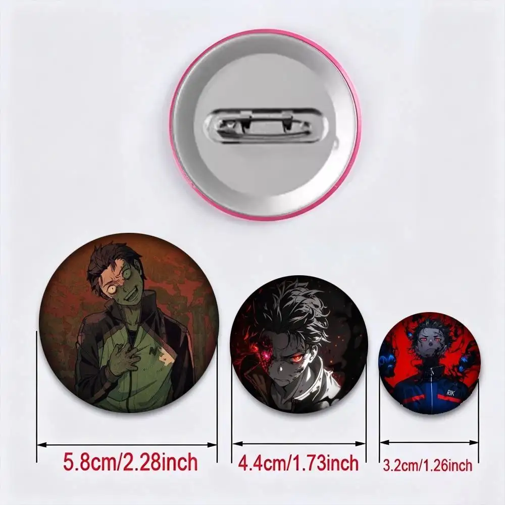 Anime R-ReZERO N-Natsuki Subaru  25 32 44 58 75mm Badges Personalized Round Brooches Pins Accessory Gift