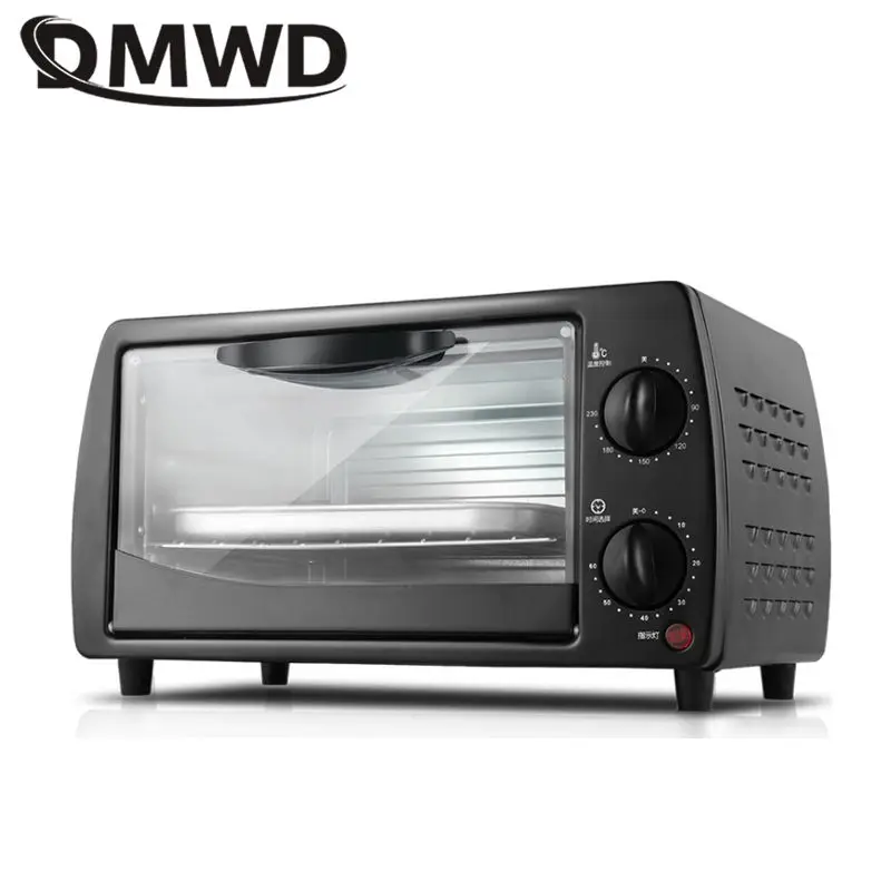 Dmwd 2 Layer 9L Mini Elektrische Bakken Oven 220V Thuis Pizza Oven Bakken Tools Voor Gebak Kip Vleugel Temperatuur controle Timing