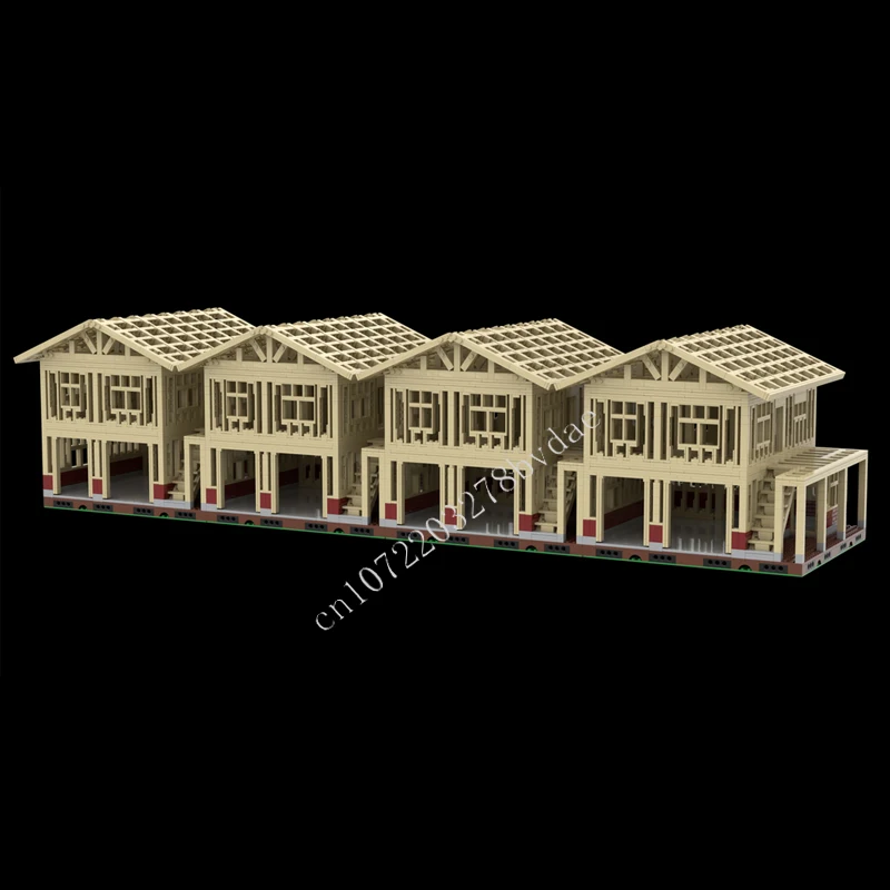 2337PCS Unfinished House 2 MOC Creative street view Model Building Blocks Architecture DIY Education Assembly Model Toys Gifts