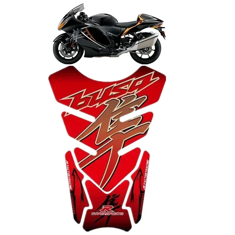 For GSX1300R GSXR1300 Motorcycle Tank Pad Protector 3D Gel Sticker Decal GSXR 1300 - 4 Motor