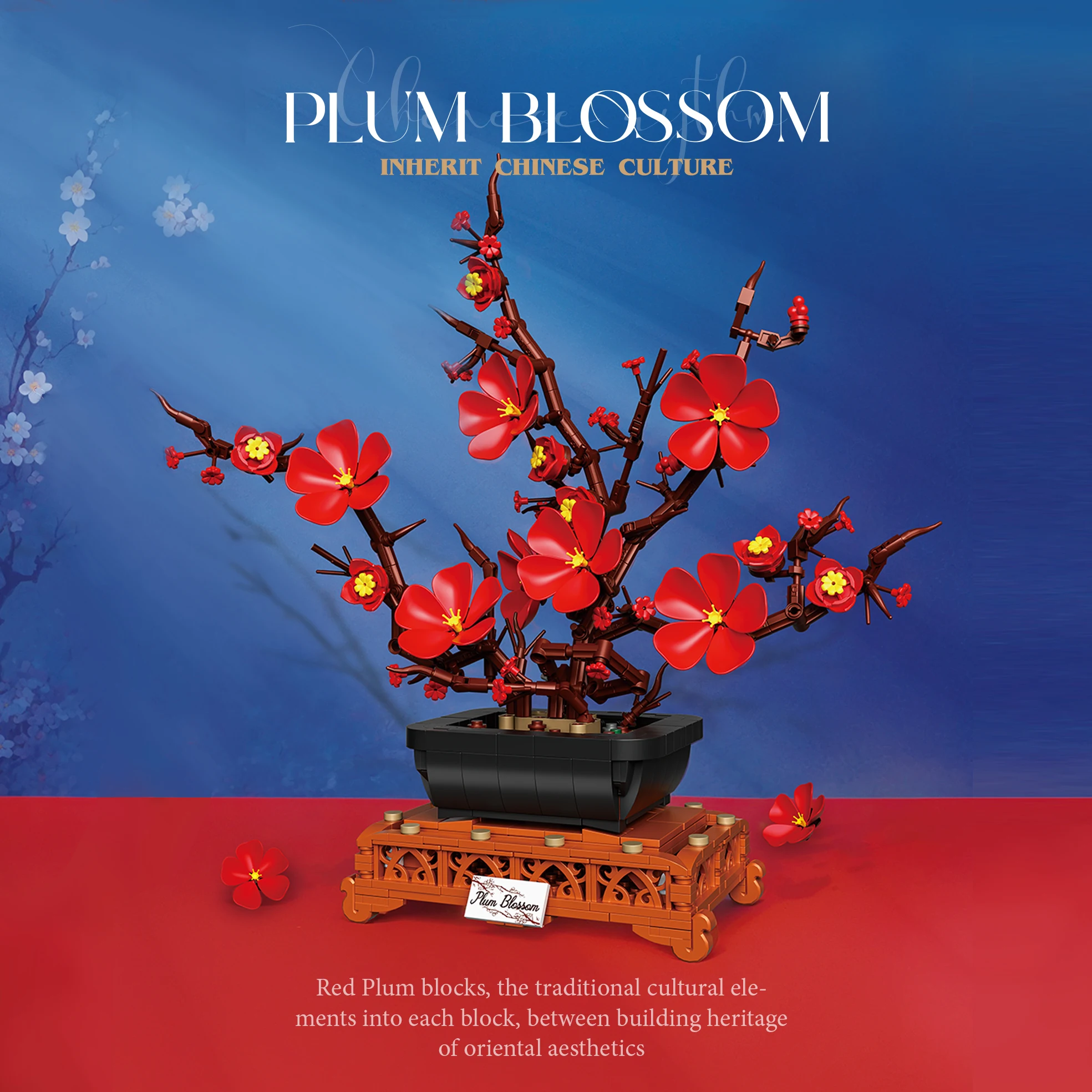 

Plum Blossom Bonsai Building Kit, DIY Floral Arrangement Set, Elegant Home & Office Desk Decor, Perfect Birthday Gift for Women