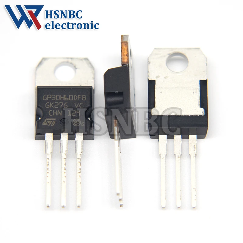 10PCS STGP30H60DFB GP30H60DFB 30H60 TO-220 30A 600V IGBT Power Transistor 100% New Original