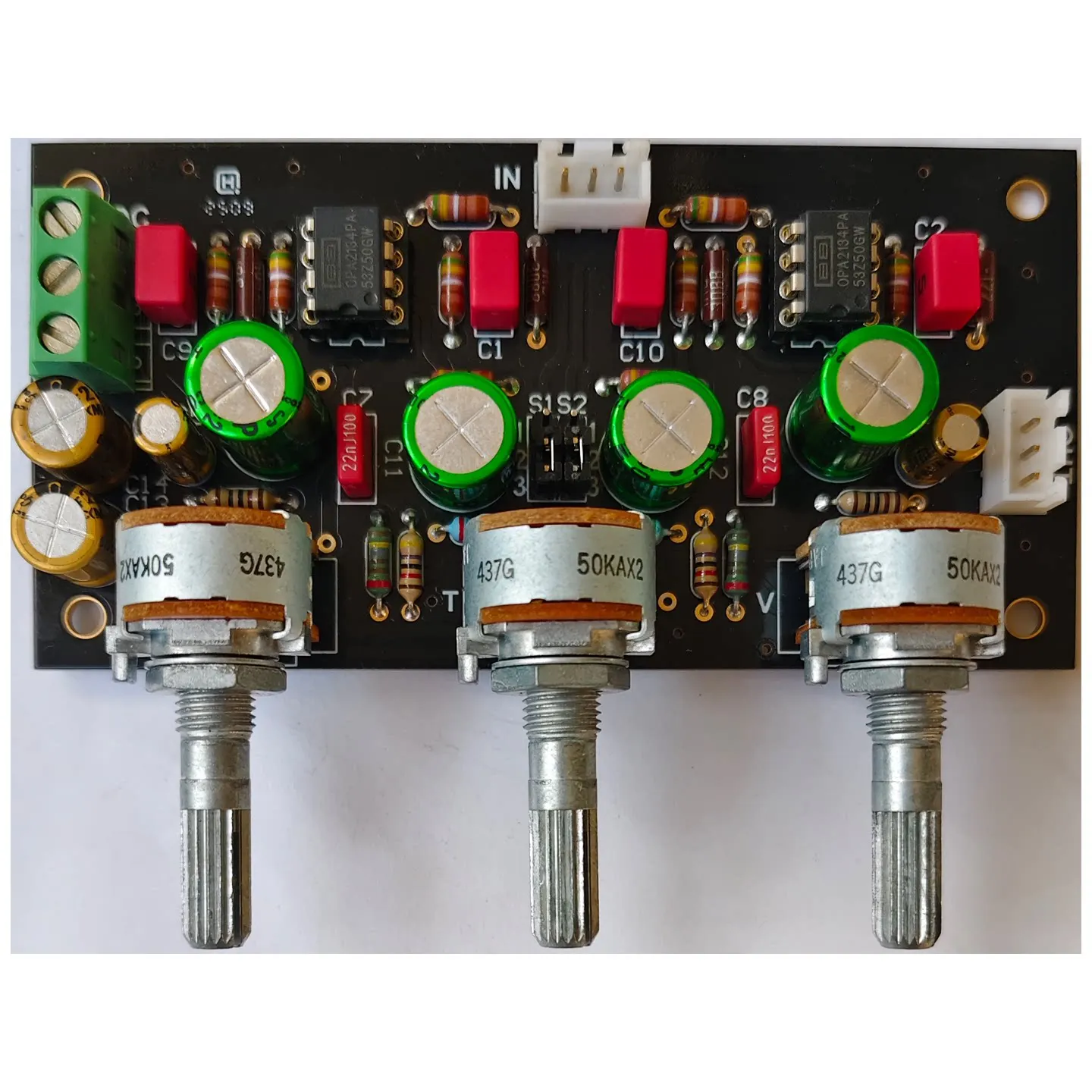 

Плата управления громкостью звука высокой чистоты TONE-1: Комплект пустой платы для звуковой схемы, готовая плата с позолоченными компонентами, без шумов.