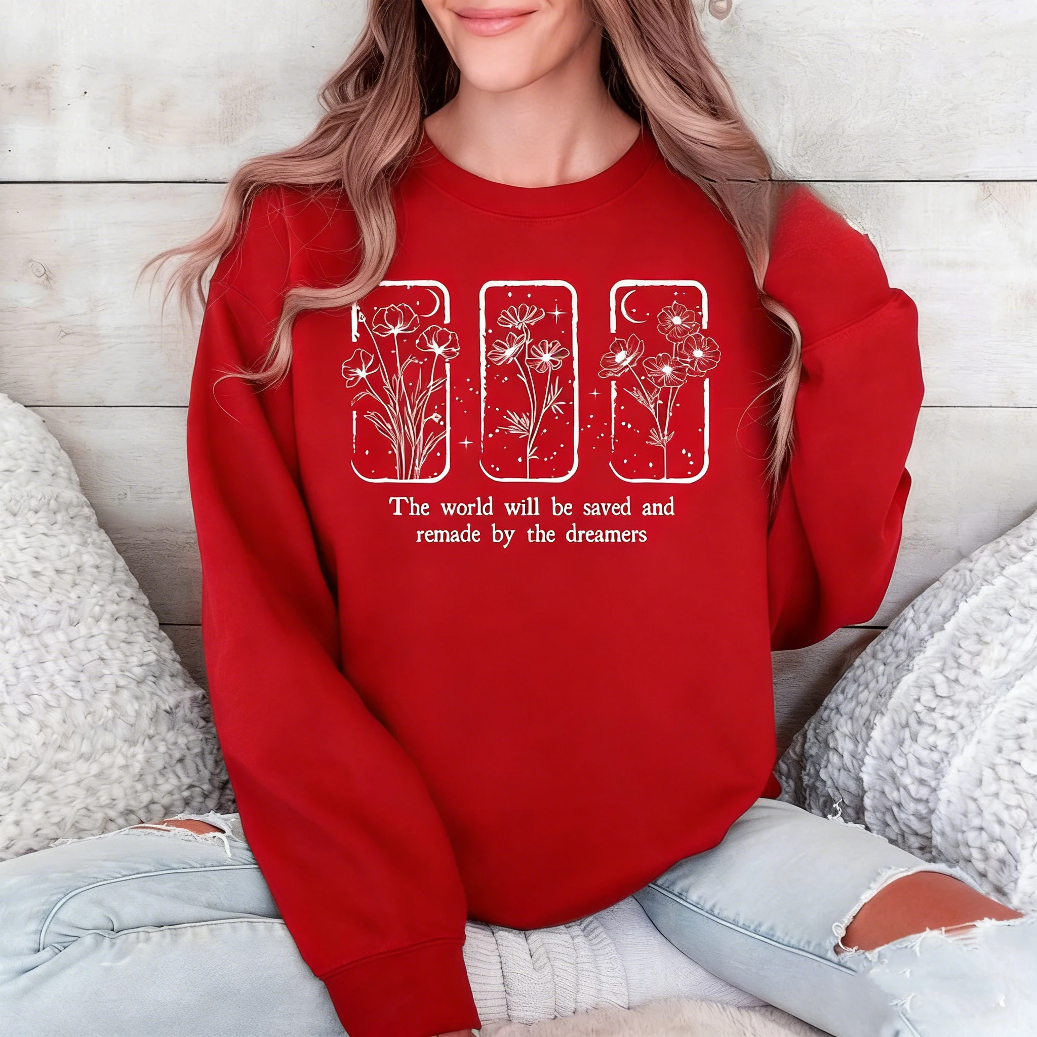 Throne of Glass Flower The World Will Be Saved Velaris Winter Sweatshirt SJM Lizenzierter offizieller Thermo-Hoodie Bookish Thirteen