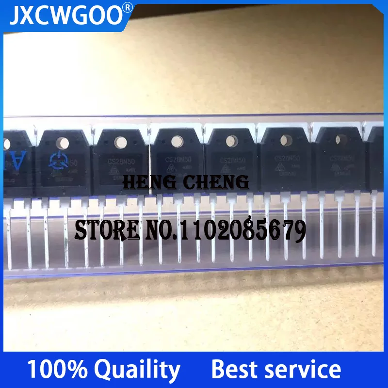 10PCS 100%New Original CS28N50ANR CS28N50 TO-247 500V 28A