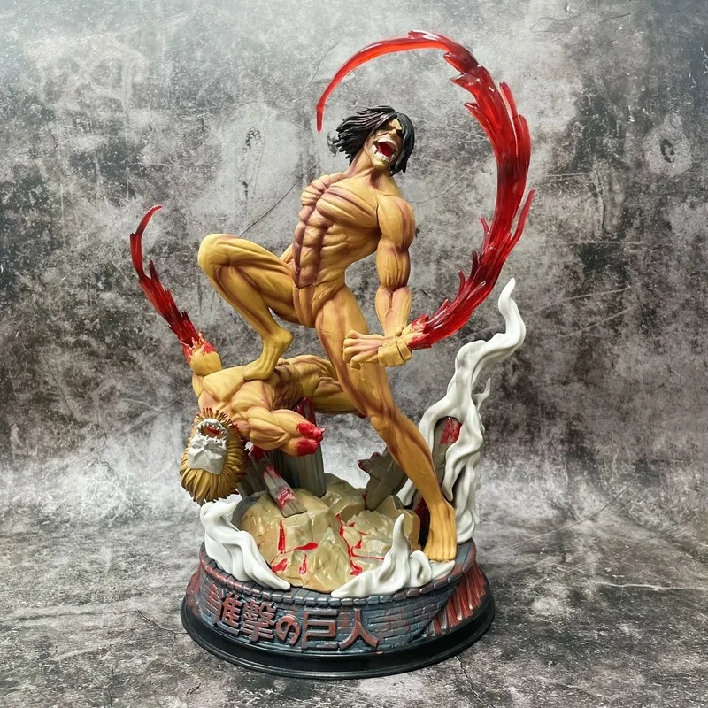 29cm Attack On Titan Shingeki No Kyojin Combat Posture Anime Figure Model Statue Boys Collection Desktop Decoration Ornament ﻿