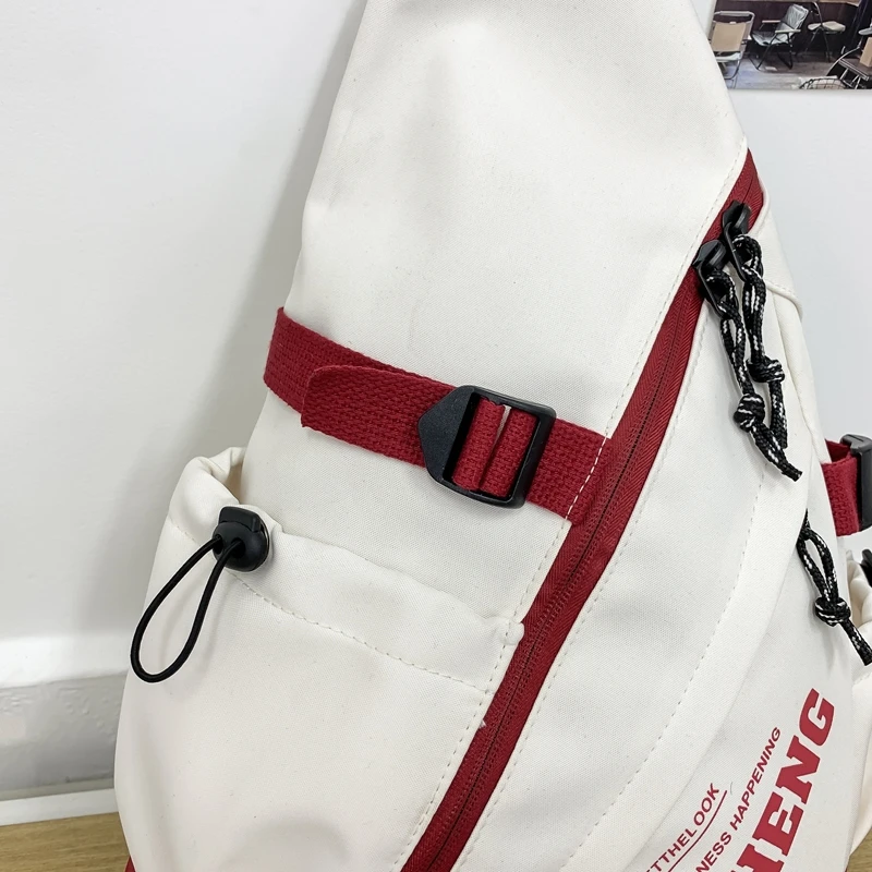 2024 Men chest bag sling bag women Large capacity student shoulder bag cycling charter can wind crossbody bag chest bag for men