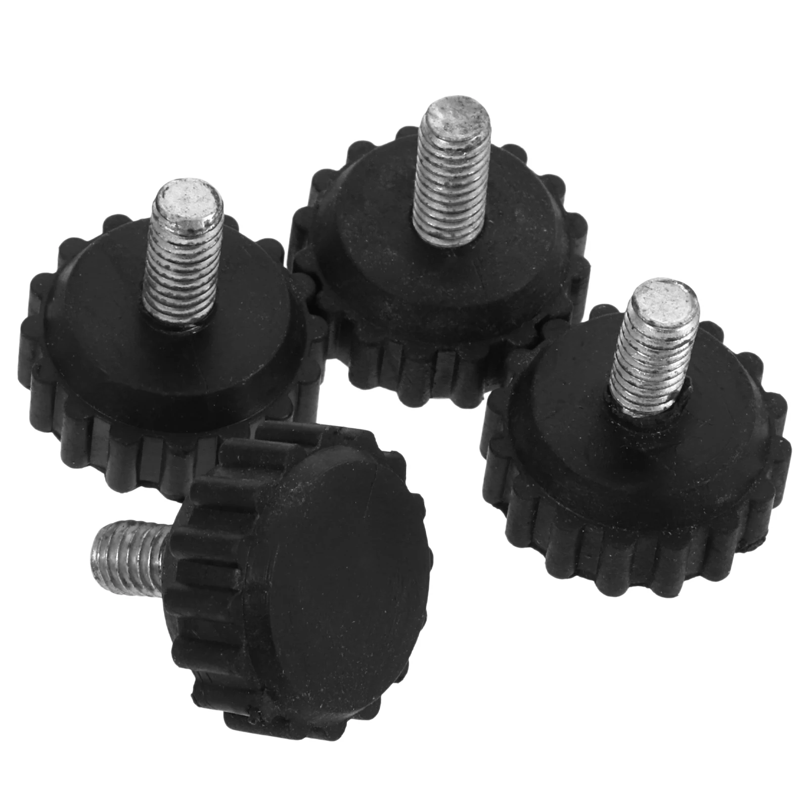 

4pcs Adjustable Furniture Leveling Feet Durable Plastic Base Slip Resistant Screw On Glides For Electronic Scales Patio Chairs