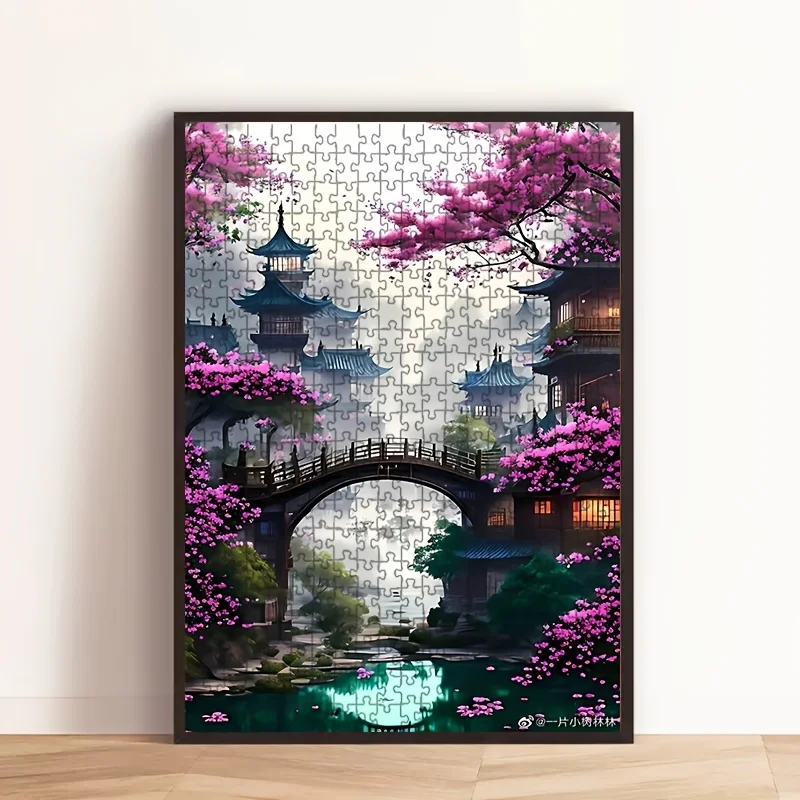 Chinese Architecture Paper Puzzle 300/500/1000pcs Jigsaw Puzzles for Adults Livingroom Bedroom Home Decor Family Fun Activity
