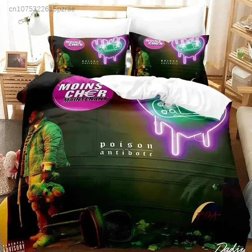3D Print Singer Dadju Prince Dadj Bedding Set Printed Bed Set With Pillowcase Duvet Cover Soft Queen King Size Bedclothes Home