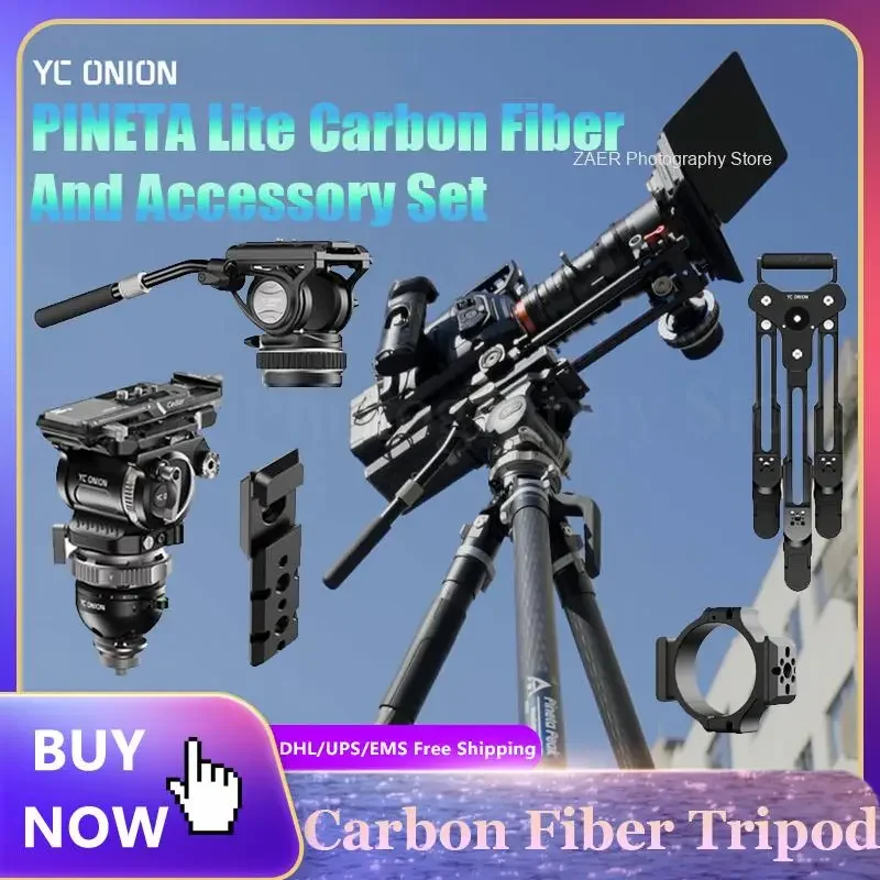 Yc Onion 2026 프로페셔널 카메라 Pineta Lite 삼각대 세트 (Cedarheadr 유니버설 나토 연장 레일 및 연장 링 포함) 새 상품