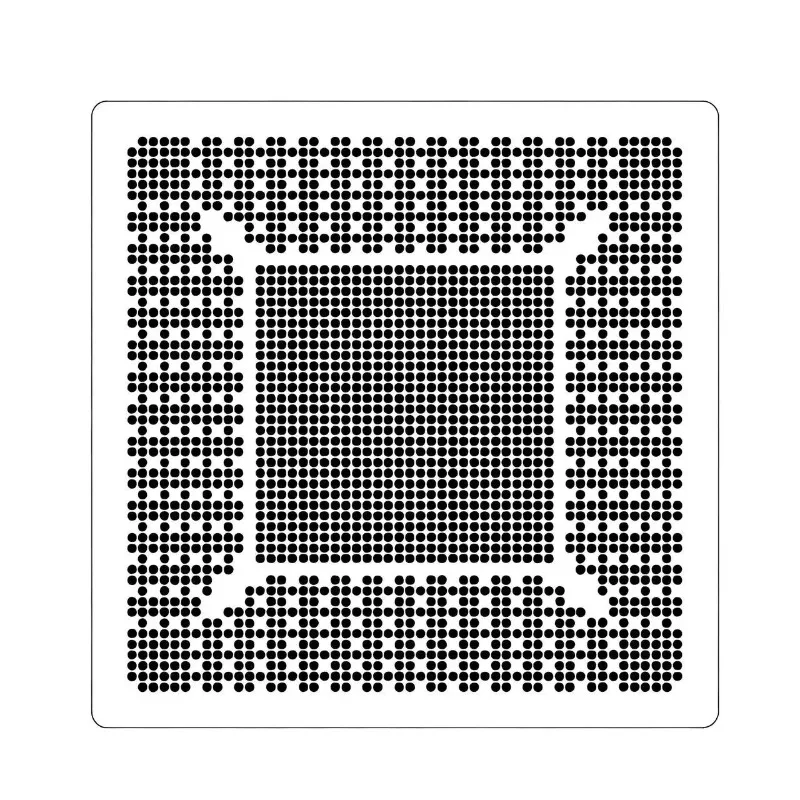 N18E-G1-A1 N18E-G2-A1 N18E-G0-A1 TU106-750-A1 TU106-950-KD-A1 N18E TU106 0.45MM BGA  Stencil Template