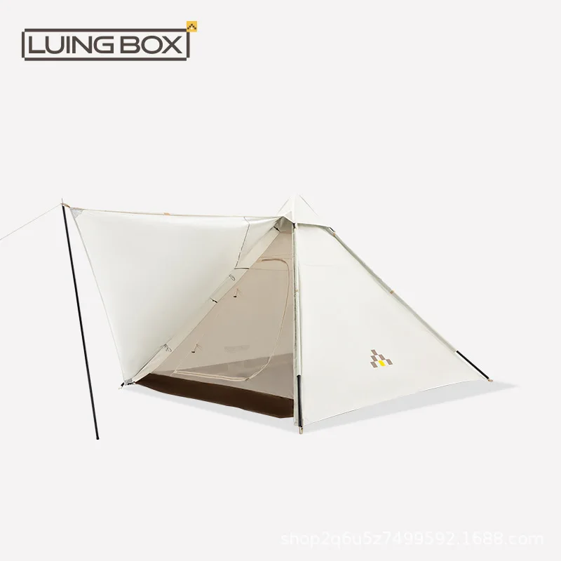 

LUINGBOX 210D Oxford Fabric Silver Coated Camping Tarp Outdoor Waterproof Picnic Shelter Sunshade Tent for Park Beach Hiking