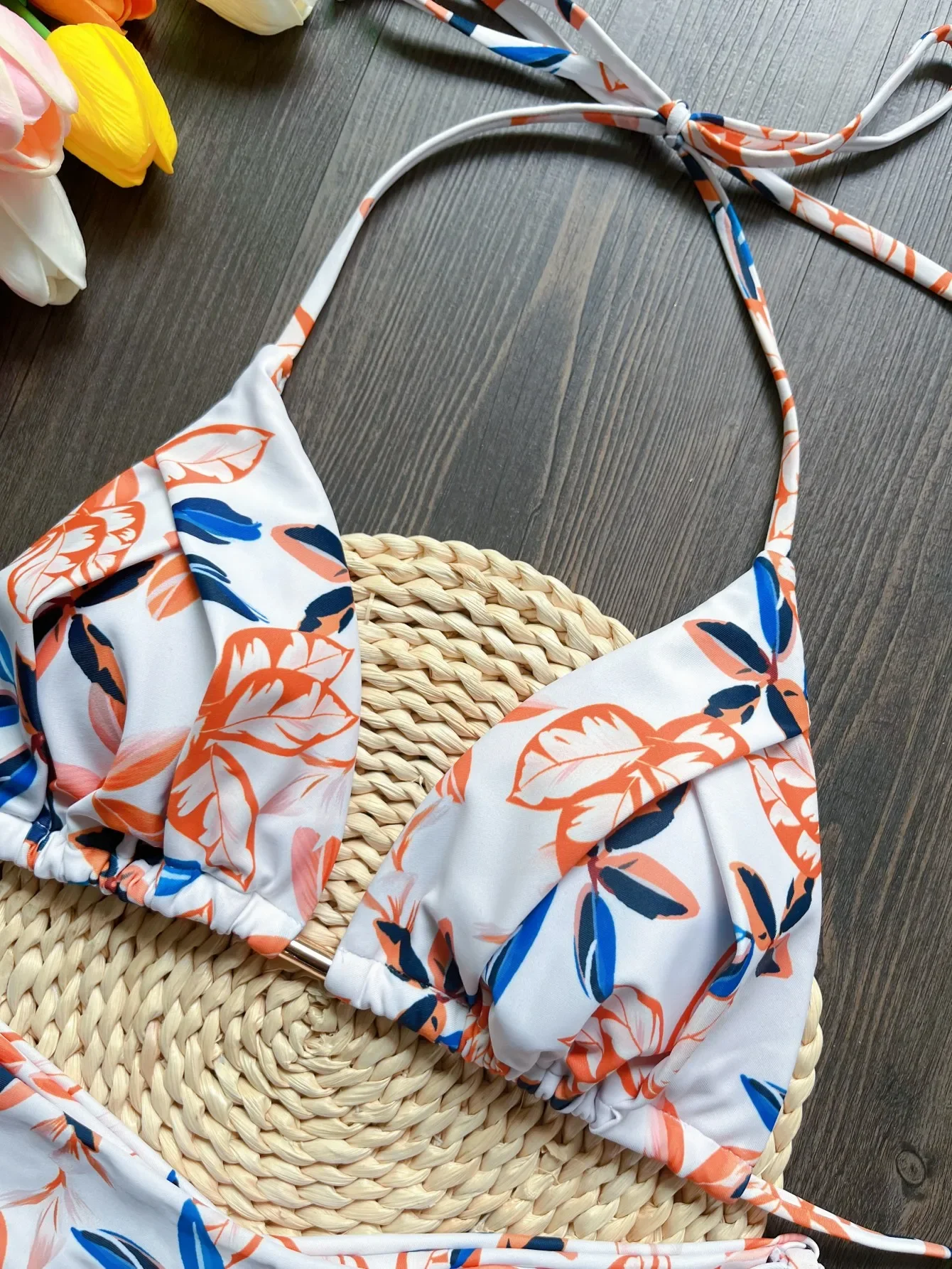 RUOTONSEPT 2024 New Sexy Print Bandage Bikini Set Women's Swimsuit Two-piece Triangle Swimwear Bathing Suit Brazilian Biquinis