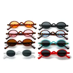 Fashion Small Round Sunglasses Women Vintage Punk Sun Glasses Hip Hop Oval Sunglasses Travel Shades UV400