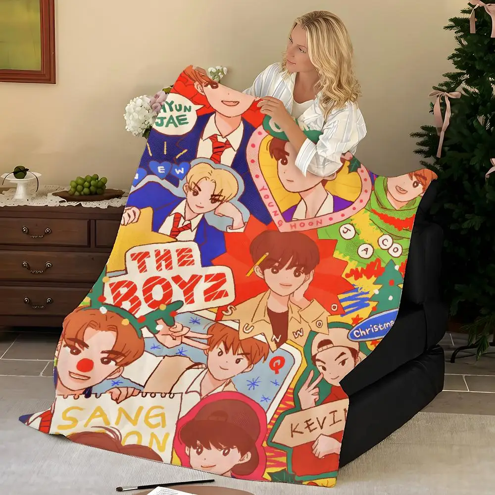 Music T-the B-boyz Throw Flannel Blanket, Soft Warm, Durable & Washable cute Cool
