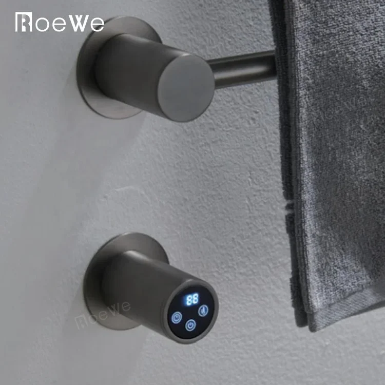Scaldasalviette da bagno dal design moderno roewbath approvato CE scaldasalviette elettriche riscaldate a parete hot rail