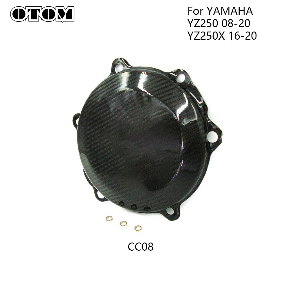 OTOM For YAMAHA YZ250/X DT230 WR250R/X XT250 XG250 YZ450F Motorcycle Engine Crankcase Carbon Fiber Clutch Cover Guard