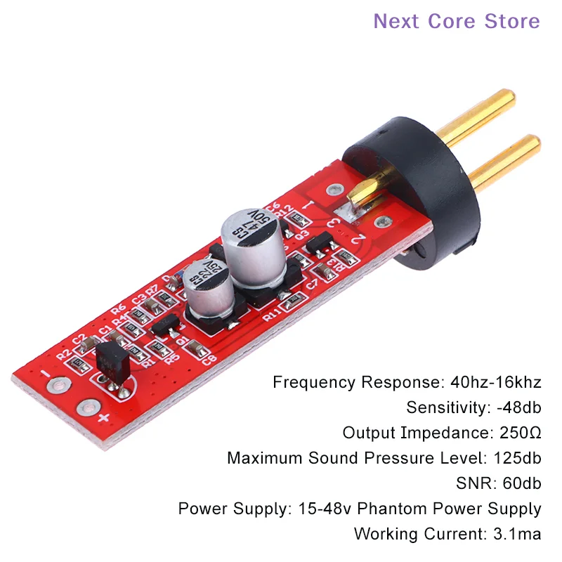 [NC]Large Diaphragm Baby Bottle Condenser Microphone Recording Microphone Production Repair Modified Circuit Board With Plug[NC]