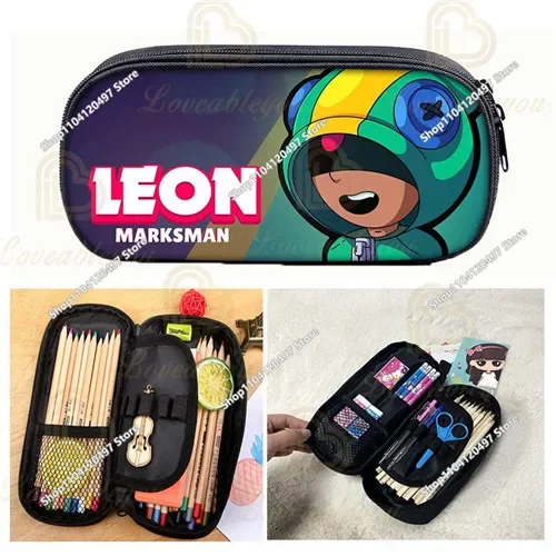 Wilderness Game Cosplay Brawl Stars-rugzakken Waterdichte dagrugzak Lichtgewicht schooltassen Etui