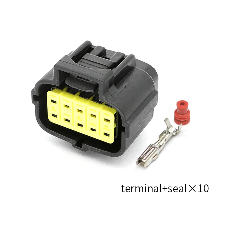 176455-2 موصل مقاوم للماء للسيارات 1.8 سلسلة 10 دبوس أنثى رئيس الاستشعار مغلفة المكونات