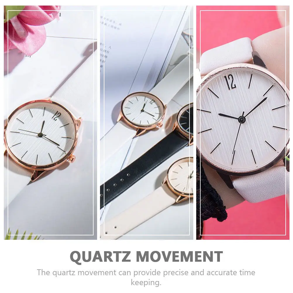 

Женские кварцевые наручные часы для женщин, повседневные, с дышащим ремешком из искусственной кожи, стильный подарок на день рождения, Новый год, кварцевые наручные часы