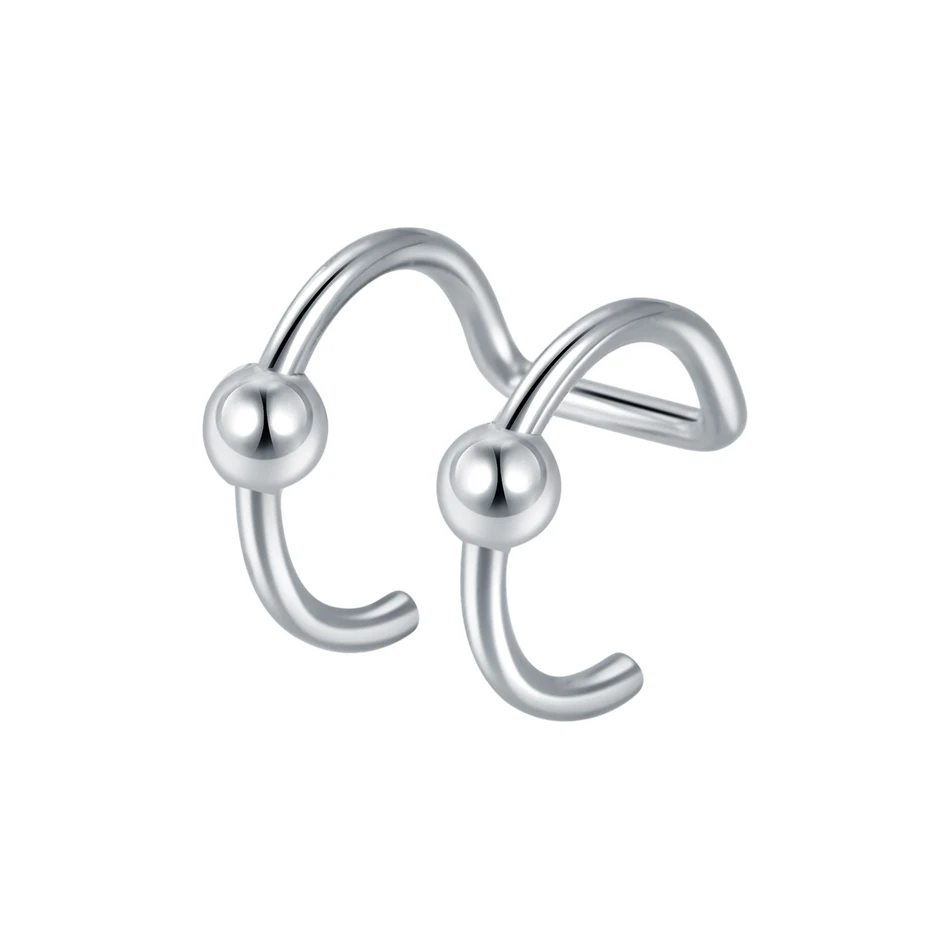 1PC Edelstahl Gefälschte Nasenring Hoop Septum Ringe Nicht Durchbohrt C Clip Lippenring Ohrring Gefälschte Nasenpiercings Frauen Körperschmuck