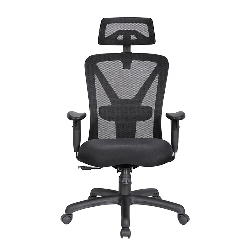

Modern Design Quality High Back Ergonomic Office Chair Stylish Guaranteed Mesh Fabric Adjustable Height Headrest for Home Office