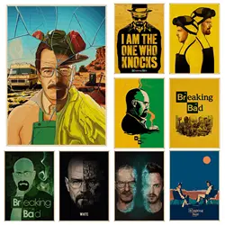Breaking Bad Movie Posters Retro Kraft Paper Sticker DIY Room Bar Cafe Aesthetic Art Wall Painting