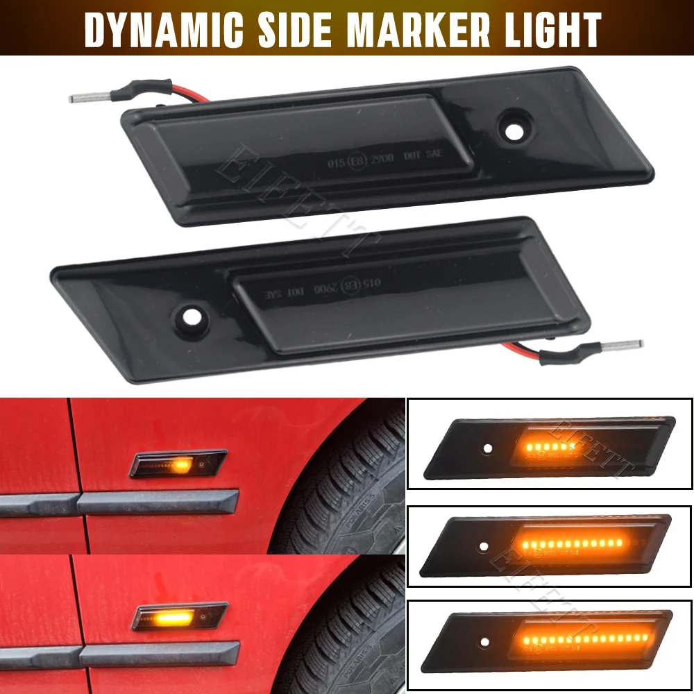 

Car LED Flashing Sequential Dynamic Turn Signal Side Marker Lamp For BMW E30 E32 E34 E36 Led Light 1990-1996 M3 M5 3 5 7 Series