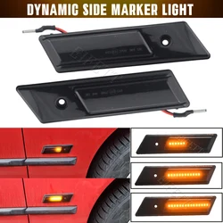Car LED Flashing Sequential Dynamic Turn Signal Side Marker Lamp For BMW E30 E32 E34 E36 Led Light 1990-1996 M3 M5 3 5 7 Series