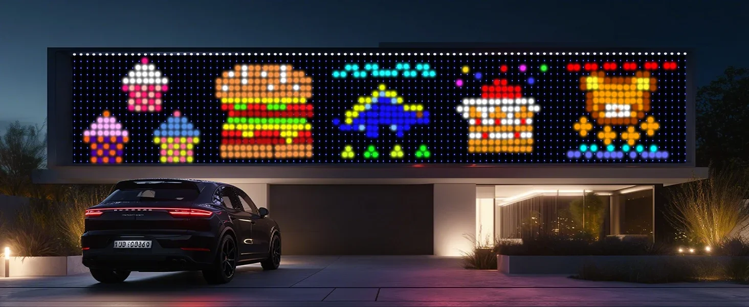 Christmas Smart Curtain Lights, RGBIC String Lights with App Control, Music Sync, DIY Patterns and Timer for Window Party Decor